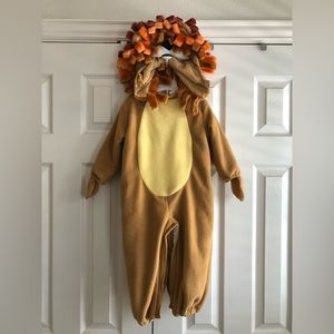 Fleece lion costume for 18-24 month toddler